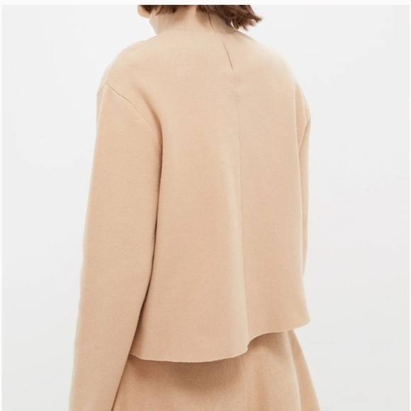 TUCKERNUCK Knit Kimberly Sweater Camel High Neckline Drop Shoulder Size Large - Picture 3 of 3